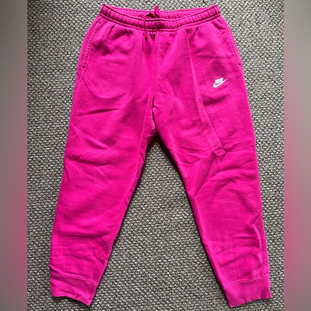 Nike Women’s Bright Pink Fleece Joggers